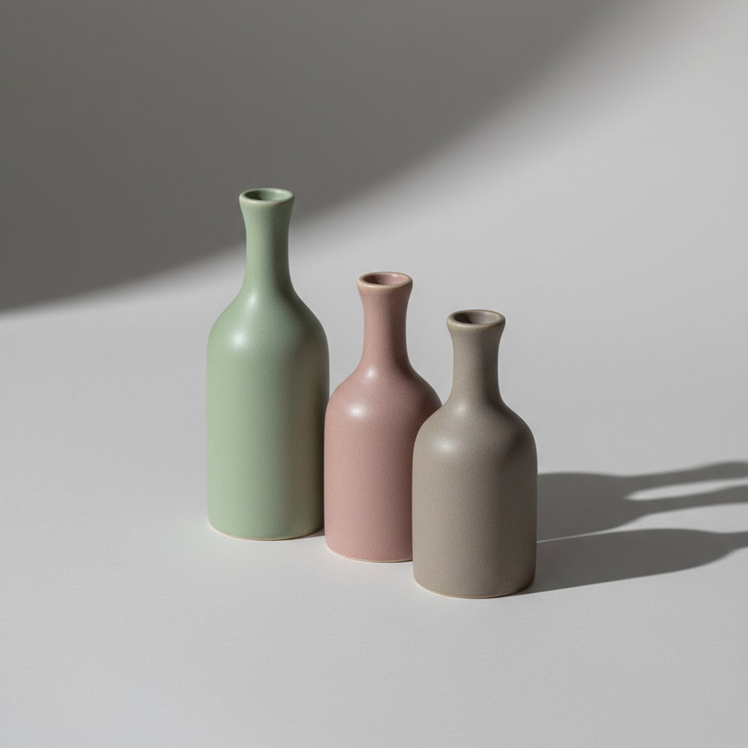 Stoneware Bud Vase Trio — Austin Living